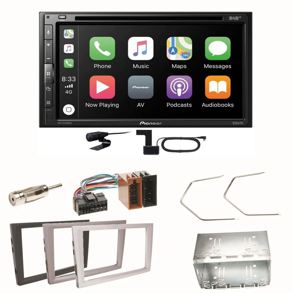 Pioneer AVH-Z5200DAB Android Auto Einbauset für Opel Vectra C Signum Corsa Combo - Bild 1 von 1