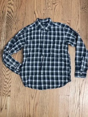 Ralph Lauren рубашка для мальчиков M 12-14 клетку длинным рукавом на пуговицах зеленый/темно-синий/белый - Изображение 1 из 4