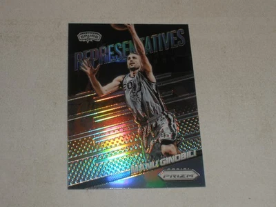 2014-15 Panini Prizm MANU GINOBILI�Silver Prizm Parallel�Representatives� - Image 1 of 2