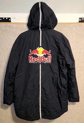 Red Bull Racing Team issue Full Zip Hood Nascar F1 Large Men Puma insulated coat - Image 1 of 4