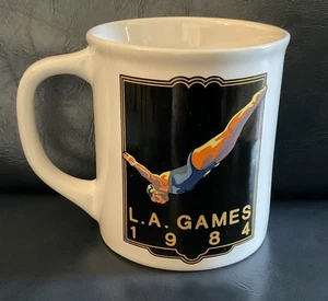 L.A. GAMES 1984 Diving Coffee Mug - Picture 1 of 5