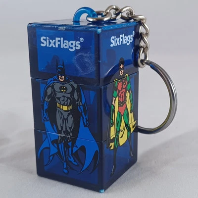 🦇2001 Six Flags Mix & Match Puzzle Llavero Batman Robin Joker Riddler En muy buen estado Foto 1 de 4