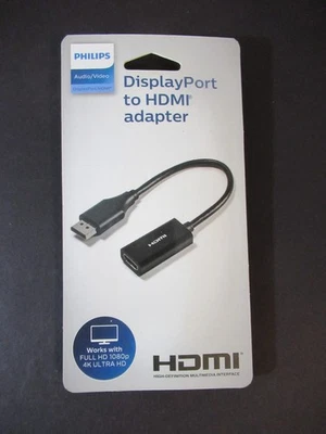 Philips Audio/Video Mini Display Port to HDMI adapter - NEW - Unopened Free Ship - Image 1 of 3