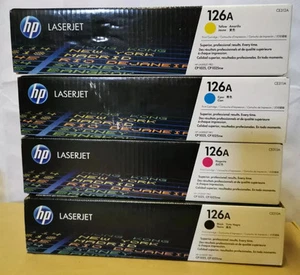 Oryginalne kasety z tonerem Hp 126A Ce310a Ce311a Ce312a Ce313a (1 zestaw) - Zdjęcie 1 z 2