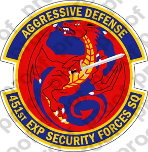AUFKLEBER USAF 451ST EXP SECURITY FORCES SQ - Bild 1 von 1