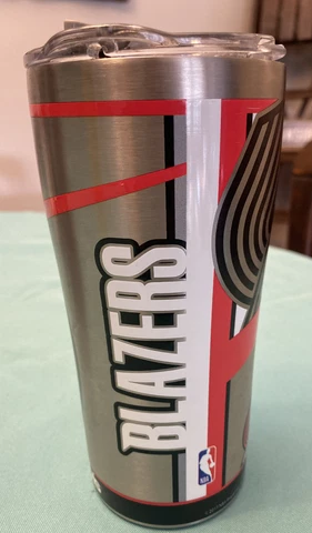 Tervis Portland Trailblazers NBA 20 oz Stainless Steel Hot Cold Tumbler W/Lid Cover