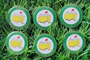 All 6 Wins Jack Nicklaus Masters Tournament Commemorative Ball Markers - Picture 1 of 8
