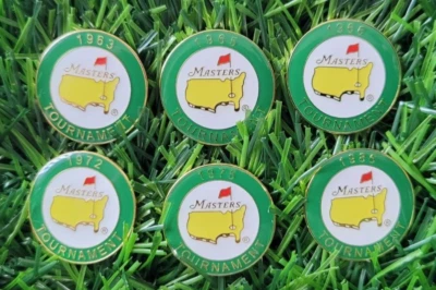 Marcadores de bola conmemorativos del torneo Jack Nicklaus Masters de las 6 victorias Foto 1 de 4