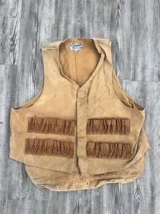 1940s Rare Hard to Find Vintage Hinson Bodyguard Hunters Vest Snaps Work XL J4 - Picture 1 of 5