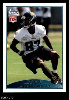 2009 Topps #379 Jarett Dillard Jaguars RC Rice 8 - NM/MT - Image 1 of 2