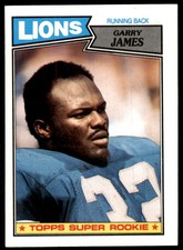 1987 Topps Garry James Football Cards #320