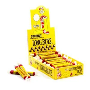 Coconut Long Boys Suckers Candy Candies 48 Ct Box Creamy Caramels Atkinson  - Picture 1 of 8
