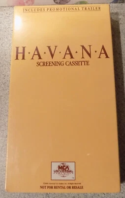Havana - Factory Sealed 1991 Screener Full Length Promo VHS - Robert Redford - Image 1 of 2