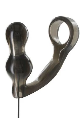 Vibratore anale uomo dildo a sfere vibrante stimola prostata con anello fallico - Bild 1 von 4