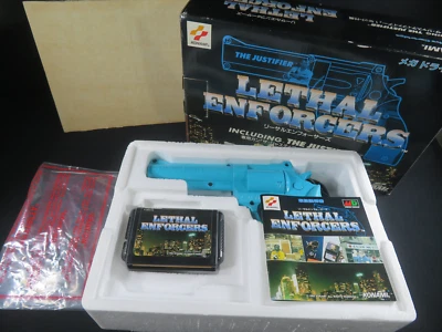 Lethal Enforcers mega drive md guncon controller Japan gun game tested boxed jp - Image 1 of 4