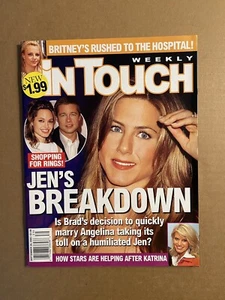 In Touch Weekly Magazine September 26 2005 Jennifer Aniston Britney Spears 💥 - Picture 1 of 1