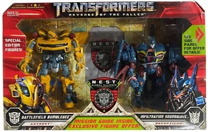 Transformers ROTF Battlefield Bumblebee&Infiltration Soundwave Set NEW 2009 READ - Picture 1 of 10