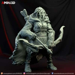 Firbolg - Ranger Fantasy Miniature D&D Tabletop Game Amini3D - Picture 1 of 1