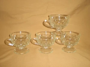 WHITEHALL? "CUBIST" FOOTED COFFEE/PUNCH CUPS -VINTAGE - 4 OZ - SET OF 4 - Picture 1 of 8