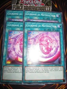 YU-GI-OH! PLAYSET (LOT DE 4) COURONNE DE MATERIACTEUR DIFO-FR066 FRANCAIS ED 1 - Picture 1 of 1