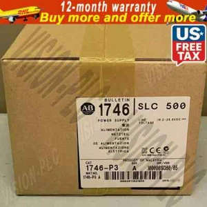 Factory Sealed AB 1746-P3 1746P3 SER A SLC 500 Power Supply Module US Free Tax - Picture 1 of 5