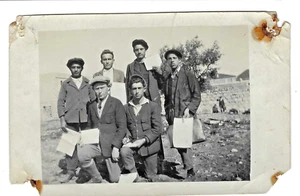 Gruppe jüdischer Zeitungsverleger in Jerusalem Palästina 1927 Vintage Foto - Bild 1 von 2