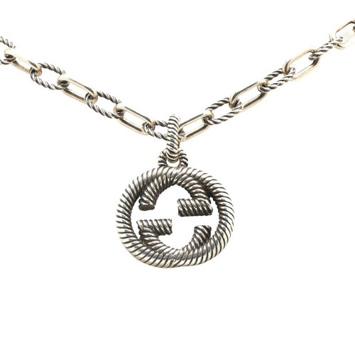 GUCCI Collana G ad Incastro Uomo 【U