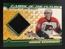 2002-03 Bowman YoungStars Fabric of the Future Jersey FFJ-DS Dennis Seidenberg