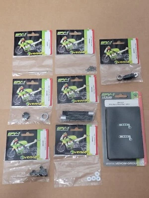 VENOM (8 Items) PARTS LOT For GPV-1 RC Motorcycle Vintage NIP NOS - Image 1 of 4