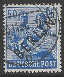 GERMANY 1948 50pf BERLIN overprint, FU. Scott 9N13. - Picture 1 of 2