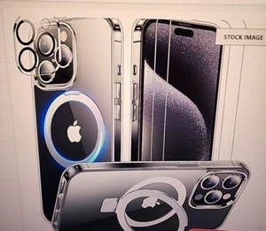 Invisible Stand Magnetic for iPhone 15 Pro Case, Compatible w/MagSafe Shockproof - Picture 1 of 5