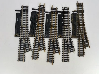 Atlas HO Scale Lot of 5 Switch Left Track Brass/Nickel Good Condition - Image 1 of 4