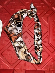 Rectangle Scarf 60 X 13" Fall Colors Leaf Design - Picture 1 of 6