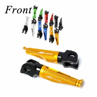 Clavijas delanteras doradas Shinobi para Triumph Street Triple 675 / R 15 16 17 Foto 1 de 4