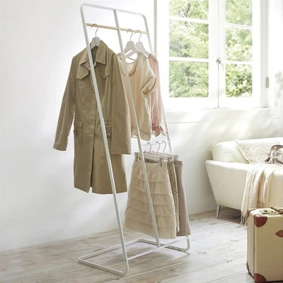 B-WARE Yamazaki Garderobenständer Metall Kleiderständer freistehend mobil weiß - Bild 1 von 4