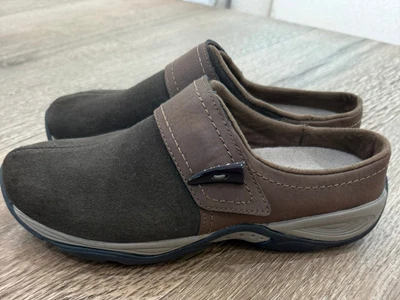 Women's Easy Spirit Explorer Eliana Comfort Mule Clog Brown Suede Size 8.5 M - Image 1 of 4