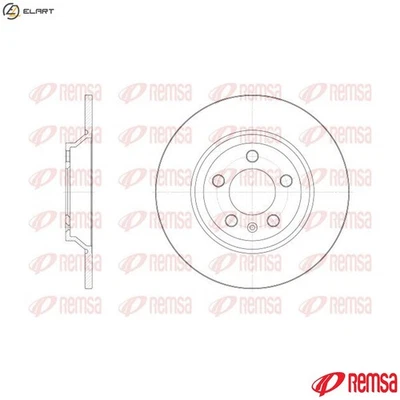 2x BRAKE DISC 62521.00 FOR VW AUDI DFNA/DSGB/DSGD/CHYC/DFNB 1.0L 3cyl POLO VI - Image 1 of 4