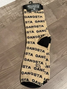 Gumball Poodle Knee High Socks - Gangsta (Gold Glitter) - Unisex - Picture 1 of 5