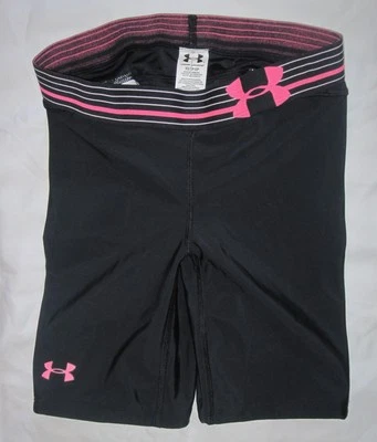 UNDER ARMOUR Women Heat Gear Compression Black Softball Padded Sliding Shorts XS - Image 1 of 4