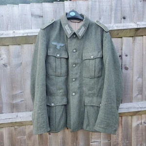 Ww2 German M40 Repro Tunic Jacket 44 Chest XL Good Used Condition. With Insignia - Picture 1 of 8