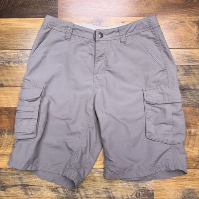 Pantalones cortos cargo REI para mujer 4 grises tiro medio nailon  Foto 1 de 4