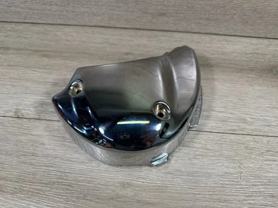 Cubierta de transmisión cromada izquierda para Yamaha V Star XVS 650 Custom 1998 a 2009 Foto 1 de 4