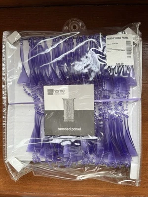 Cortina de panel de cuentas JC Penny púrpura aspecto vintage cantidad 2 Foto 1 de 2