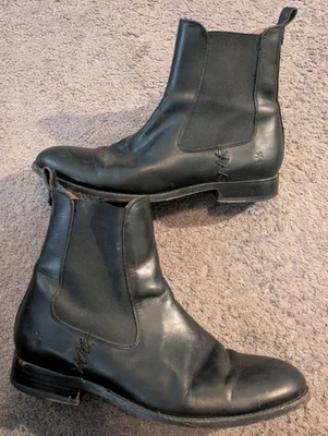 Botas Chelsea Frye Melissa Cuero Negro 5.5" 3475453 Para Hombre 9.5 B Foto 1 de 4