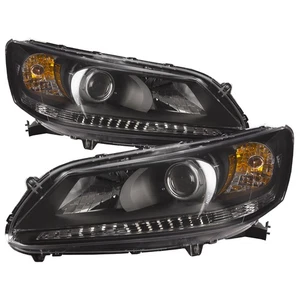 Headlight Set Left Right Side Assembly Replacement Fits Honda Accord Sedan 13-15 - Picture 1 of 8