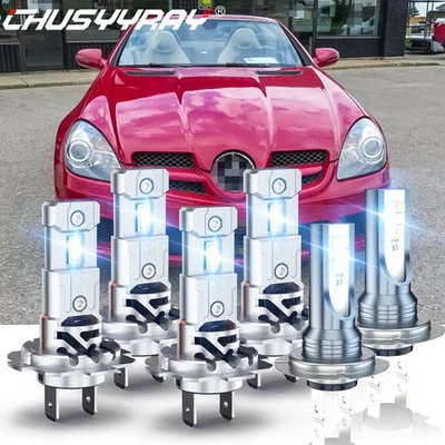 For Mercedes-Benz SLK300 SLK350 2006-2011 6x LED Headlight + Fog Light Bulbs kit - Image 1 of 4