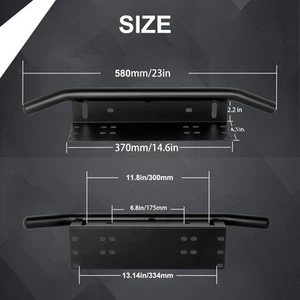 Jtron Light License Plate Bumper Frame for Work Light Bar Mounting Bracket - Picture 1 of 7