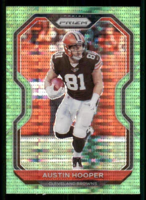 2020 Panini Prizm Prizms Neon Green Pulsar #60 Austin Hooper - Image 1 of 2