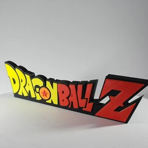 Dragon Ball Z Display Plaque 3D printed | Desktop Shelf Art | Display Logo - Picture 1 of 6