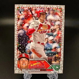 2023 Topps Holiday Nolan Gorman Rookie Metallic Snowflake #H18 Cardinals - Picture 1 of 2